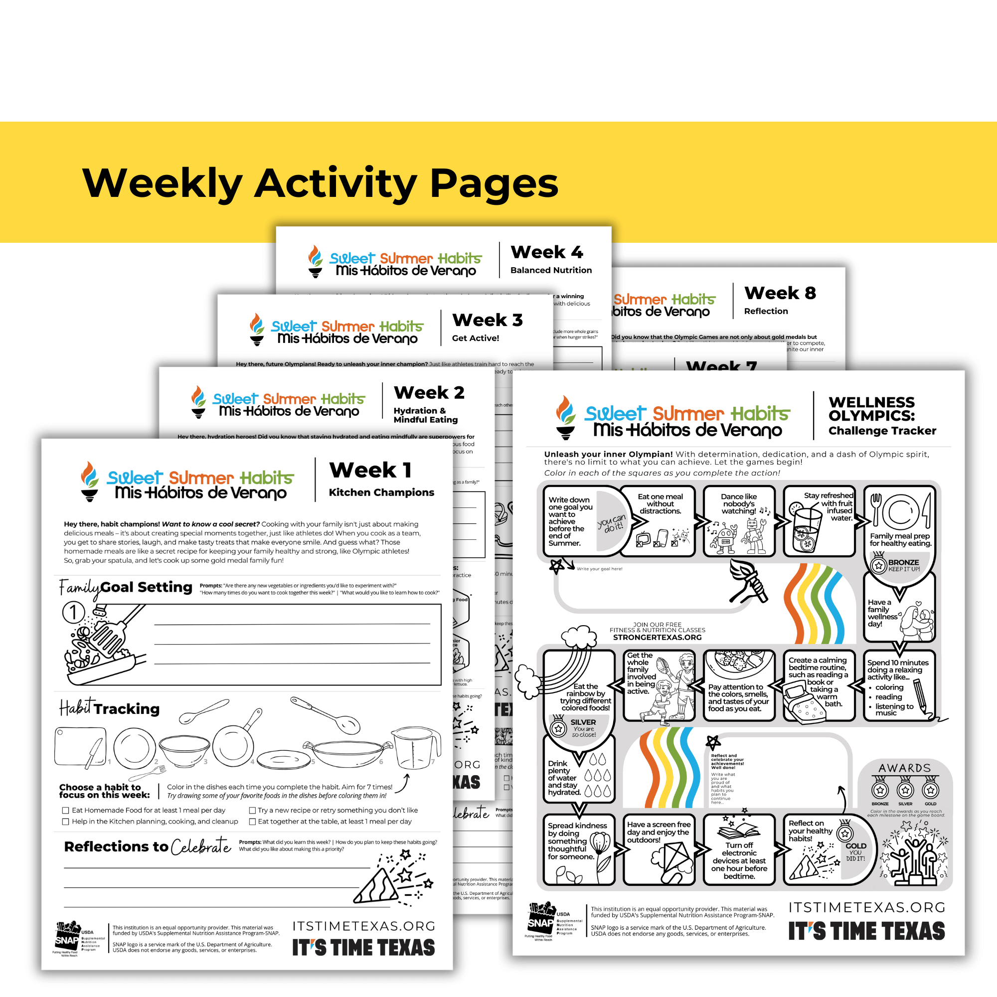 Sweet Summer Habits Weekly Activity Pages