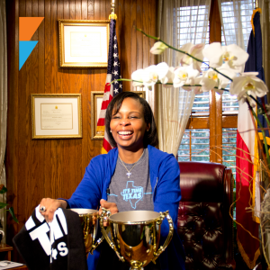 Mayor of San Antonio in her office