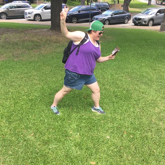IT'S TIME TEXAS Marketing Coordinator, Maggie Wagner, on a Pokemon Go adventure!