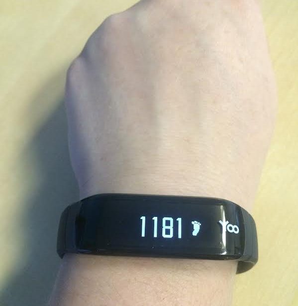The YOO HD personal fitness tracker.