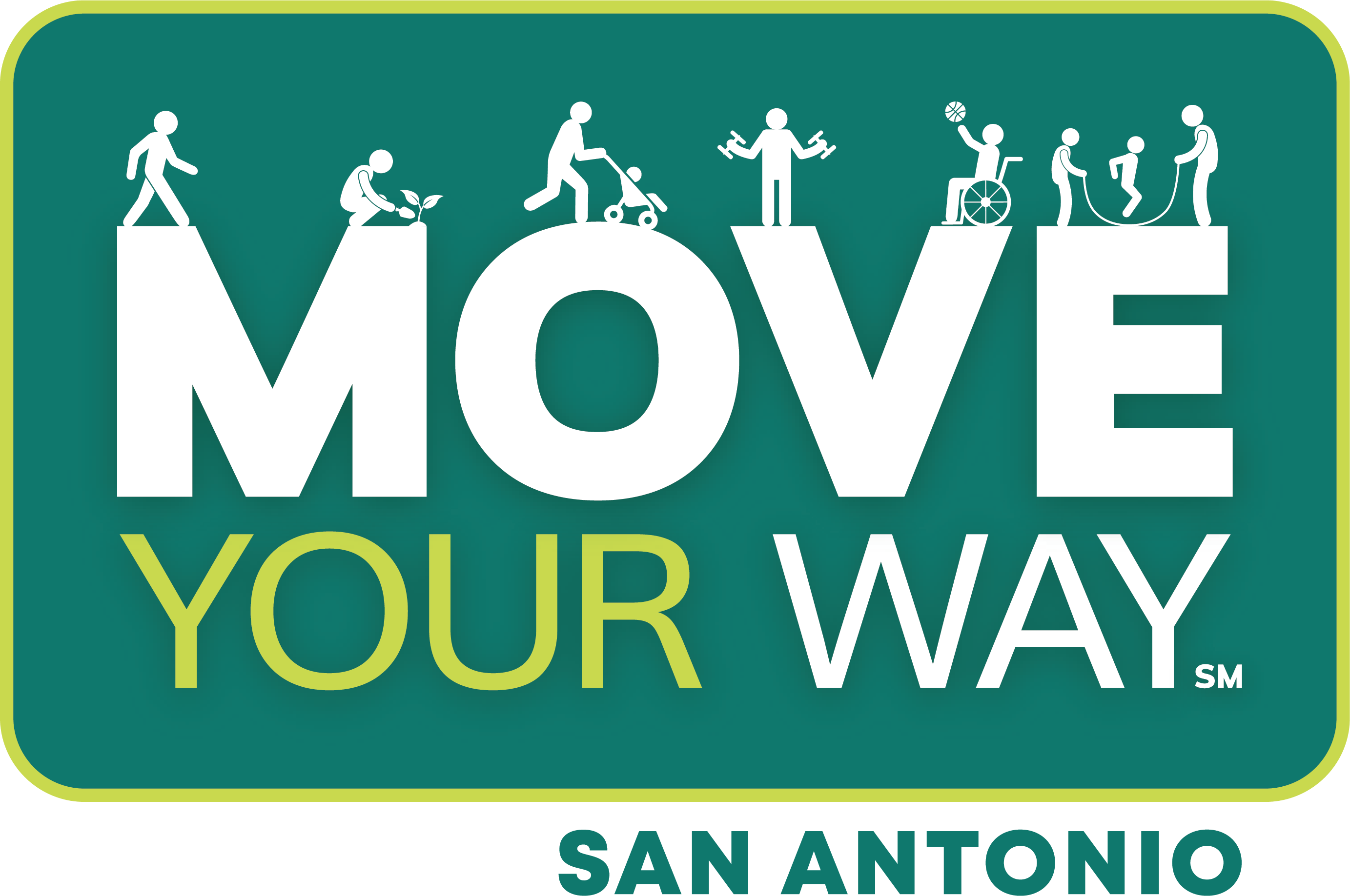 Muévete a tu manera Logotipo de San Antonio